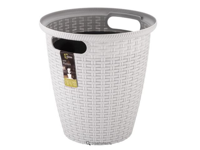 Кашпо напольное Rattan D 470мм/50 л с внутренним горшком 27 л Утренний туман 6216